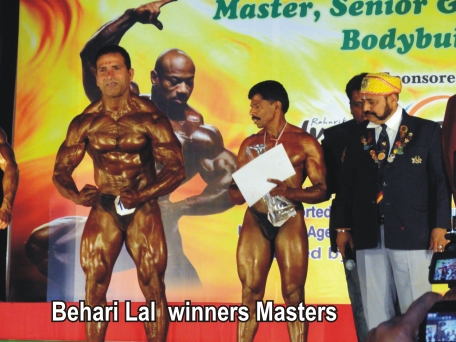  ... The most improved bodybuilder title went to Navijeet Singh of Punjab